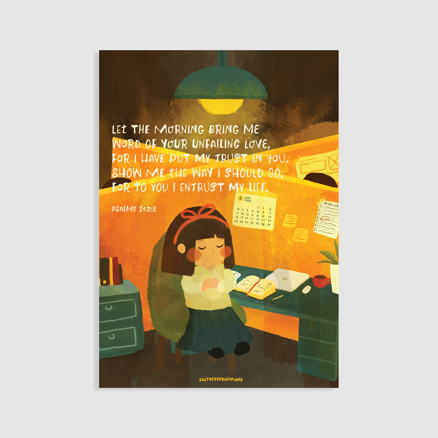 Psalms 143:8 | Blessing Card
