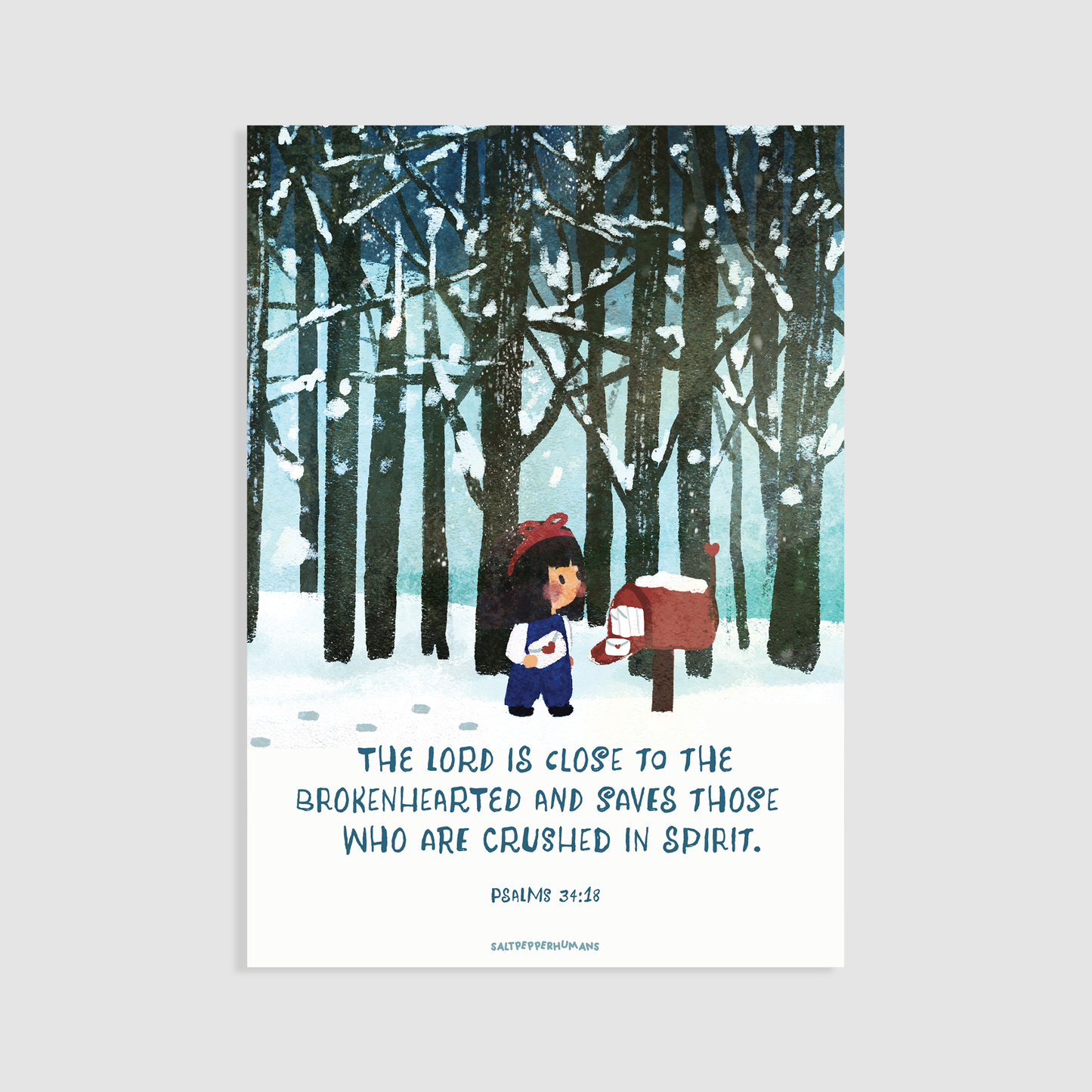 Psalms 34:18 | Blessing Card
