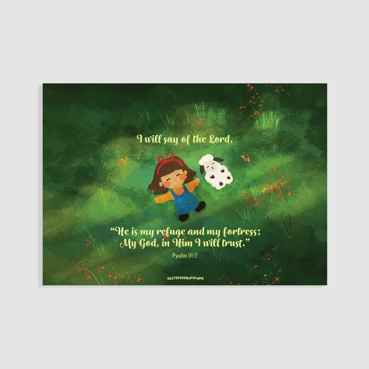 Psalms 91:2 | Blessing Card