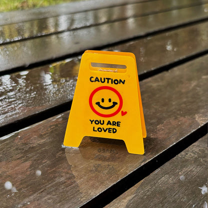 Caution Sign Acrylic Clips