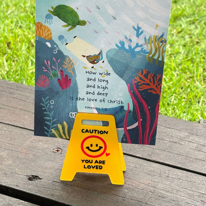 Caution Sign Acrylic Clips