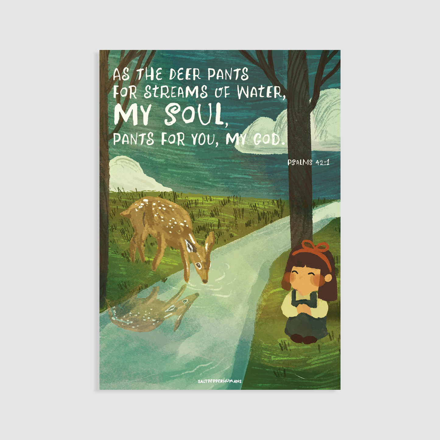 Psalms 42:1 | Blessing Card