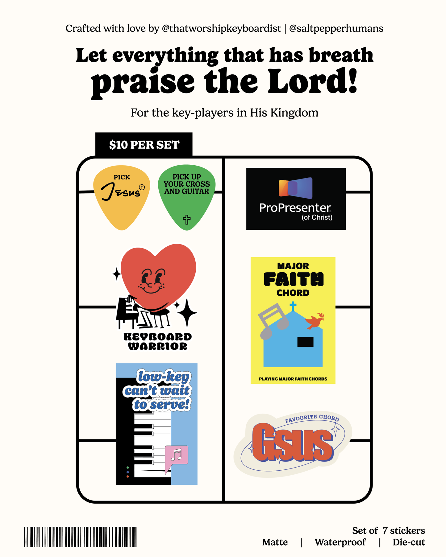 Worship Sticker Pack
